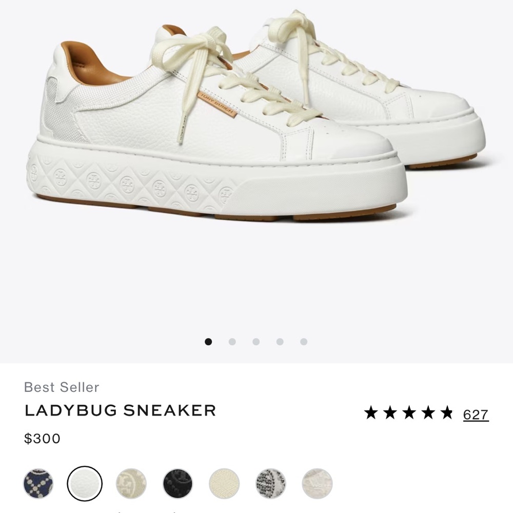 Tory Burch Lady Bug Sneaker - Like New Size 8.5